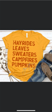 Hayrides, leaves, sweaters...