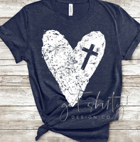Heart in cross – Get Shirty Tee's and More